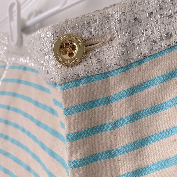 Lilly Pulitzer Callahan Party Shorts Metallic Waistband Striped Size 4 - Picture 6 of 8